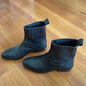 Black cowboy boots